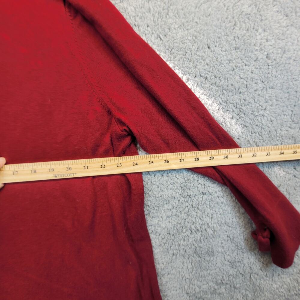 TALBOTS 3X WOMANS SWEATER LONG SLEAVE RED - Picture 7 of 9
